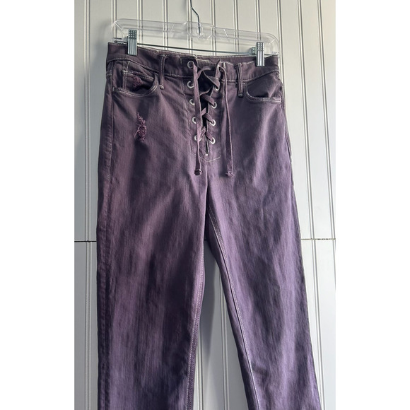 Mother Superior Dazzler Lace-Up Ankle Skinny Jeans Size 27 - Picture 3 of 8